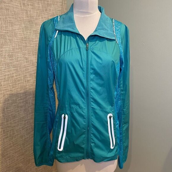 Lululemon Featherweight Hybrid Jacket Run Rare Hard to Find Surge Blue Teal 8 - Picture 3 of 11